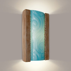 Clouds Spice and Turquoise Wall Sconce