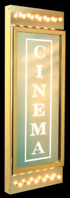 Classic cinema home theater sign