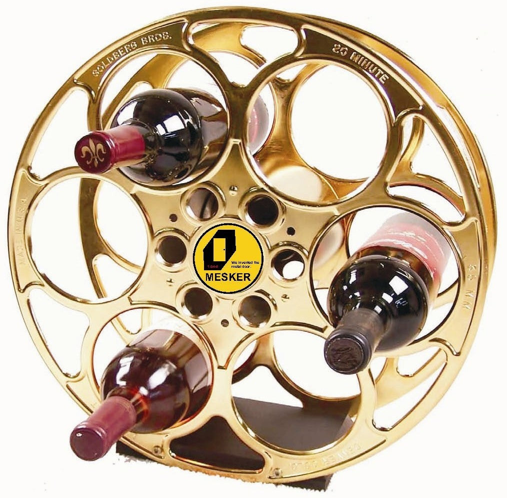 Movie Reel Wine Rack