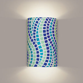 Mosaic wall sconce