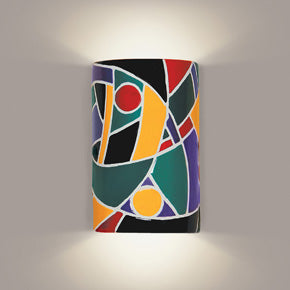 Picasso style wall sconce