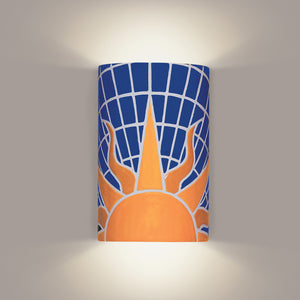 Sun wall sconce