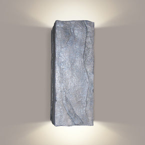 Wall sconce that looks like rock