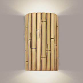Bamboo wall sconce