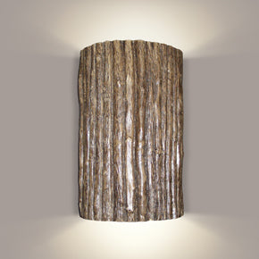 Rustic wall sconce wood