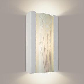 Meadow Wall Sconce White Gloss and White Frost