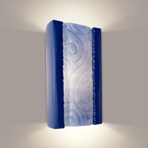 Clouds Cobalt Blue and Sapphire Wall Sconce