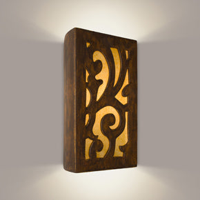 Wall sconce brown with design