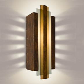 Art deco wall sconce brown