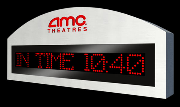 Programmable theater sign with optional laser cut logo