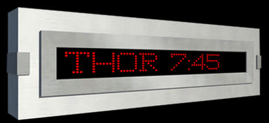 Programmable scrolling letter electronic sign