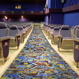 "Hollywood Graffiti" Theme Theater Carpet
