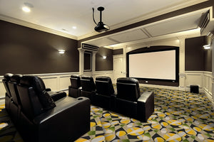 "Searchlight" Theme Theater Area Rug and Carpet
