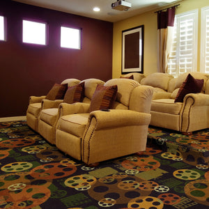 "Blockbuster" Theme Theater Area Rugs and Carpet