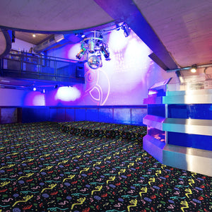 "Swirled" Theme Party Room and Home Theater Carpet
