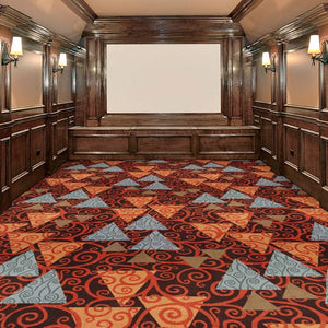 "Transition" Theme Home Theater Carpet