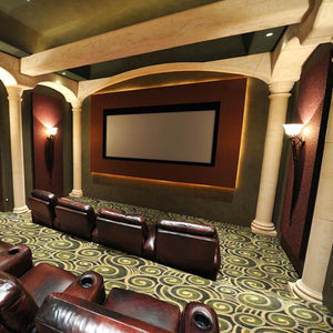 "Wound Up" Theme Home Theater Carpet